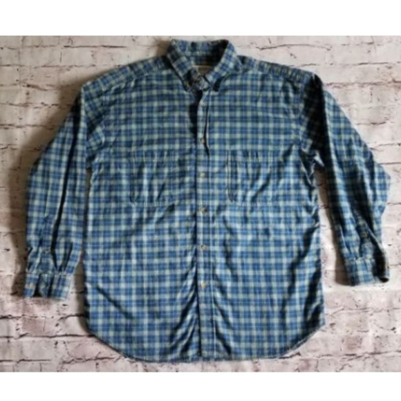 Wilderness Other - Wilderness Mens X-Large Blue Plaid Button Up Shirt